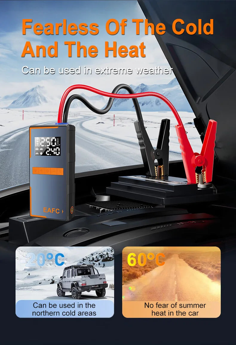 Voltek PowerStart™ 4-in-1 Car Jump Starter & Portable Air Compressor