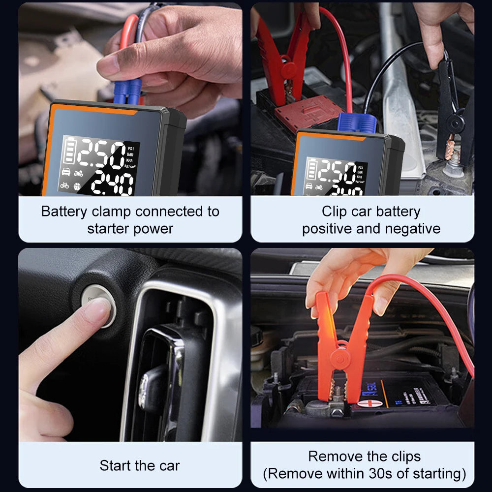 Voltek PowerStart™ 4-in-1 Car Jump Starter & Portable Air Compressor