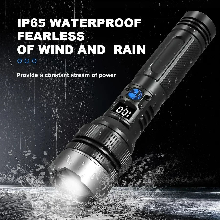 Voltek Tactical LED Flashlight – USB Rechargeable Zoom Torch