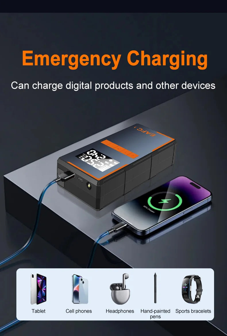 Voltek PowerStart™ 4-in-1 Car Jump Starter & Portable Air Compressor
