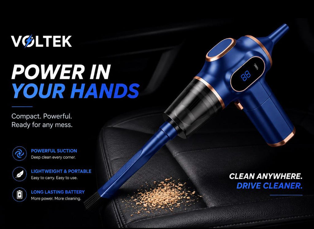 Voltek™ 4-in-1 Car Vacuum