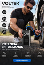 Voltek™ AirPump Pro – Portable Cordless Tyre Inflator