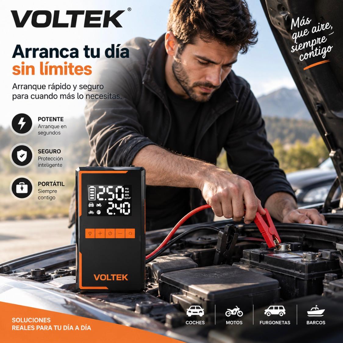 Voltek™ PowerStart 4-in-1 Jump Starter